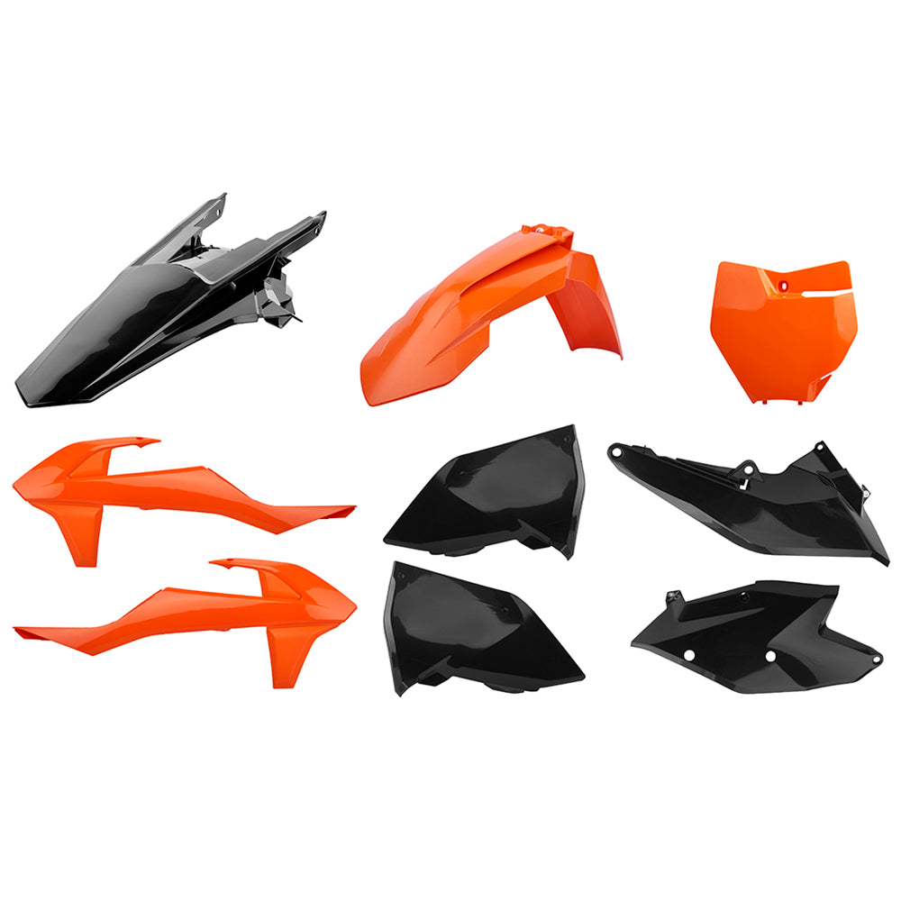 Polisport Orange Black Plastics Box Kit For KTM XC 300 2016-2018